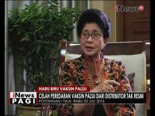 Menkes menjawab soal vaksin palsu - iNews Pagi 21/07