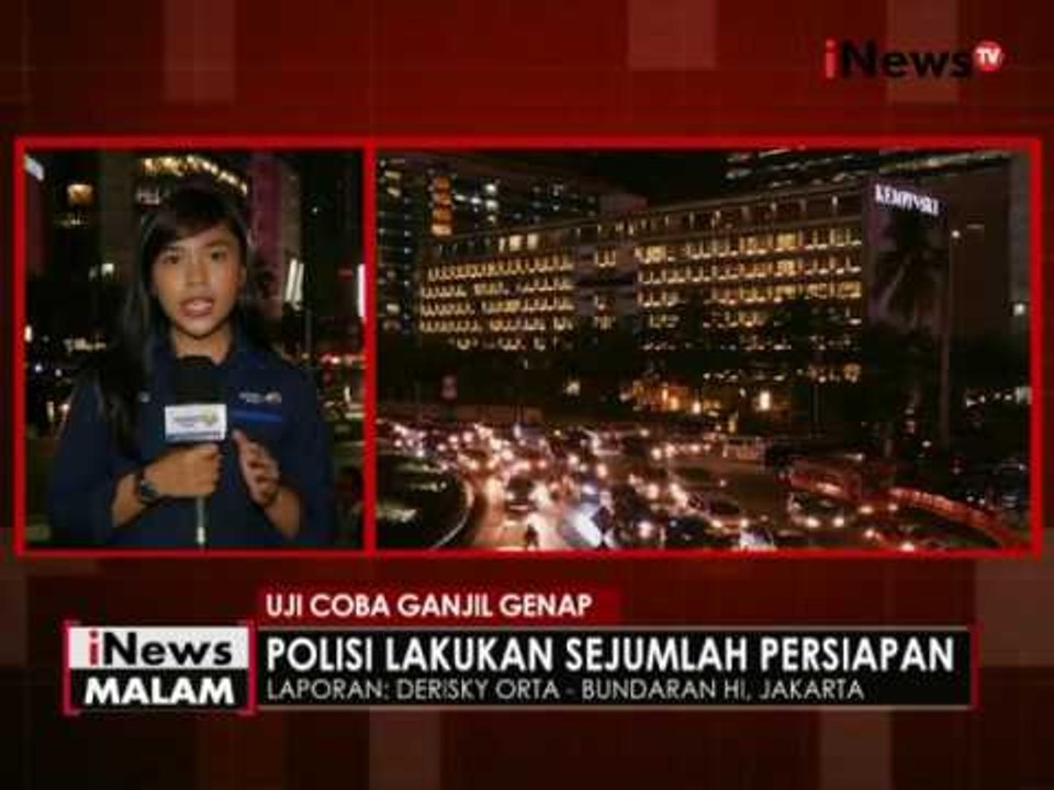Live report : jelang pelaksanaan uji coba ganjil genap - iNews Malam 26/07
