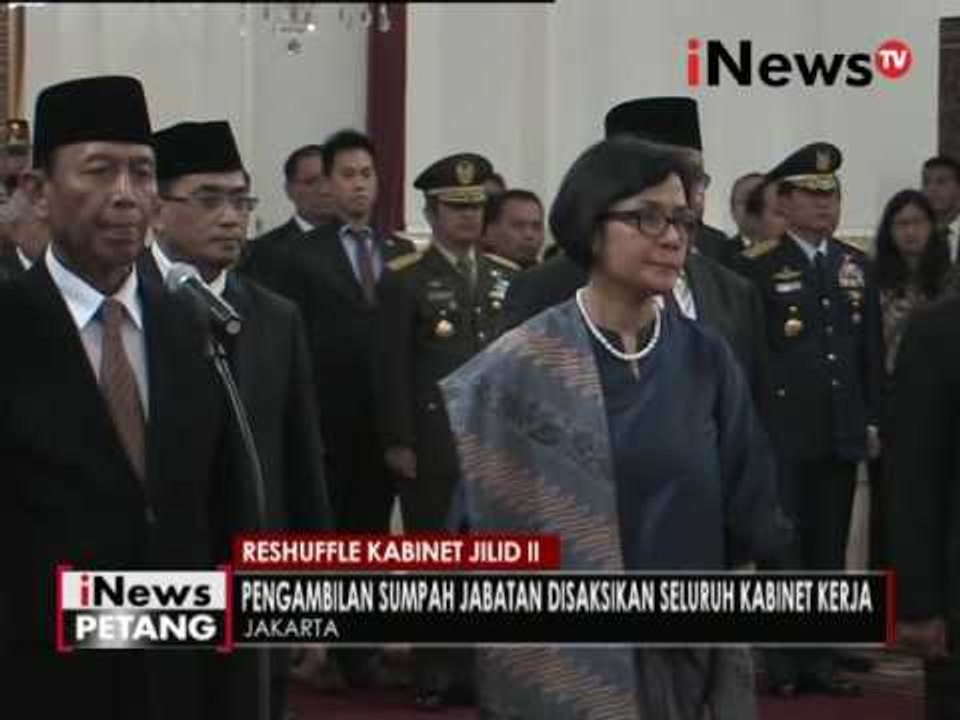 Reshuffle Kabinet Jilid II, Presiden lantik 12 menteri dan kepala BKPM - iNews Petang 27/07