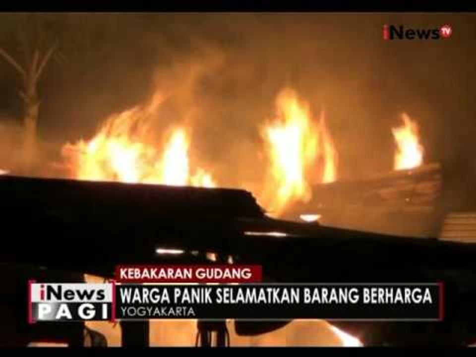Gudang kerajinan kayu di Yogyakarta ludes terbakar - iNews Pagi 29/07