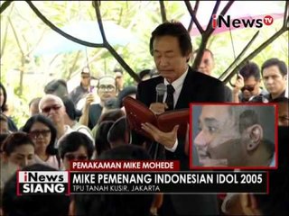 Pemakaman Mike dihadiri keluarga dan kerabat Mike - iNews Siang 02/08