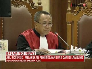 Sidang lanjutan Jessica, menghadirkan saksi ahli forensik 04 - iNews Breaking News 03/08