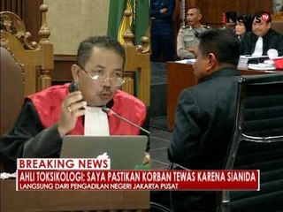 Sidang lanjutan Jessica, menghadirkan saksi ahli forensik 23 - iNews Breaking News 03/08