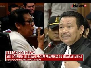 Sidang lanjutan Jessica, menghadirkan saksi ahli forensik 15 - iNews Breaking News 03/08