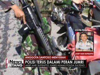 Live by phone : terkait penyerahan diri 1 anggota kelompok Santoso - iNews Petang 05/08