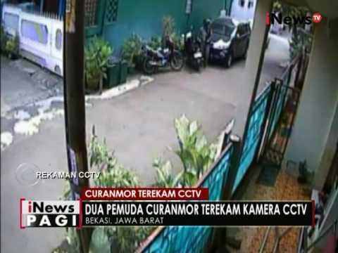 Aksi pencurian sepeda motor di Bekasi berhasil terekam CCTV - iNews Pagi 08/08