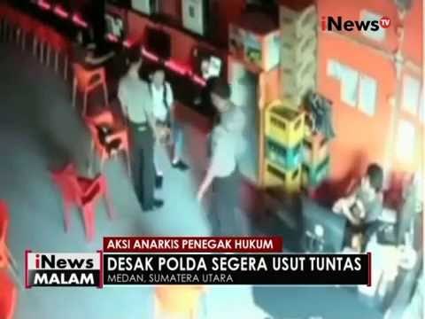 Terekam CCTV, oknum Polisi lakukan kekerasan terhadap operator warnet saat razia - iNews Malam 04/08