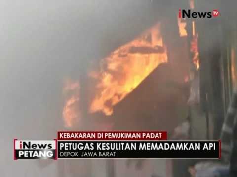 Permukiman padat penduduk di Depok, dilalap si jago merah - iNews Petang 09/08