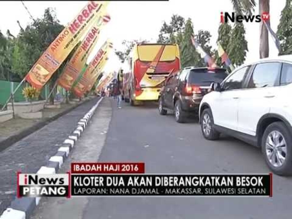 Live Report : terkait kedatangan kloter 2 jemaah haji di asrama kota Makassar - iNews Petang 09/08