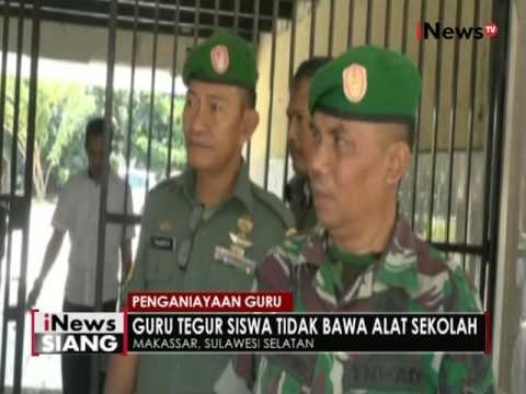 Tegur siswa tidak bawa alat praktek, seorang guru SMK di Makasar pukul murid - iNews Siang 11/08