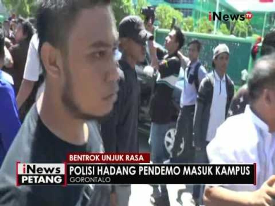 Tolak kedatangan wakil ketua KPK, HMI berdemo ricuh di Gorontalo - iNews Petang 12/08