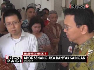 Ahok senang jika banyak saingan - iNews Pagi 12/08