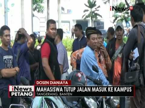 Dosen dianiaya mahasiswa tidak lulus, beberapa mahasiswa lain tutup jalan - iNews Petang 12/08
