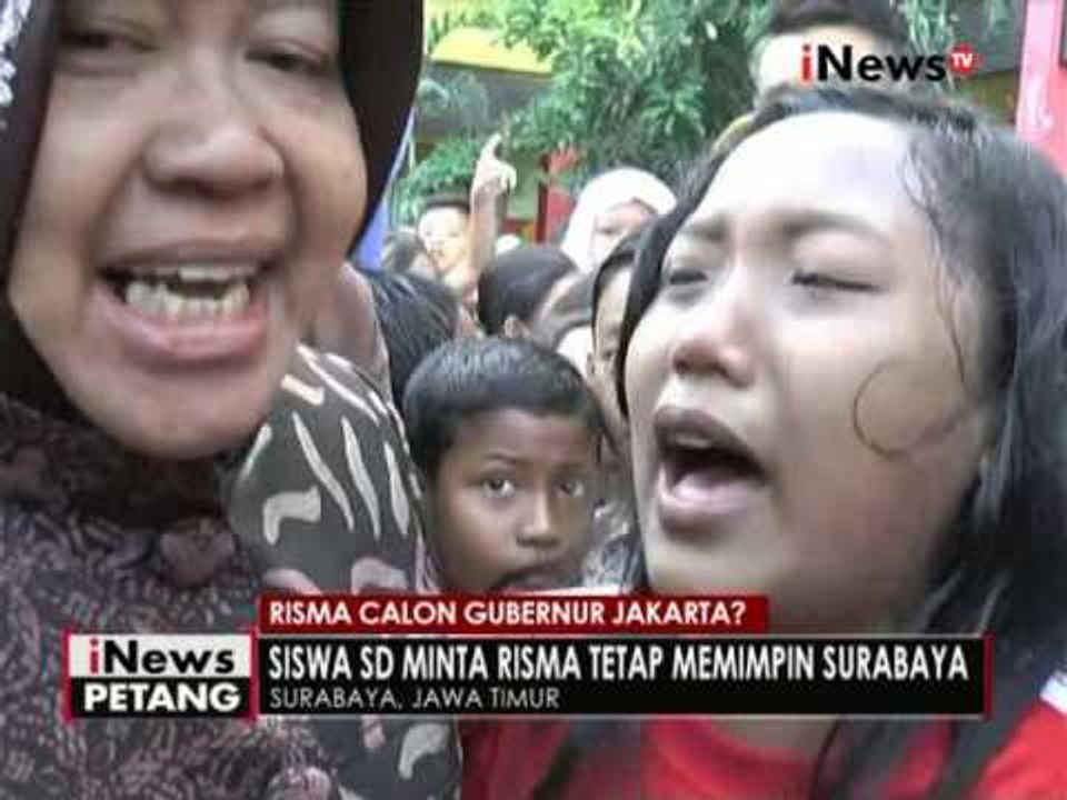 Sejumlah siswa menangis dan meminta Walikota Risma untuk tidak ke Jakarta - iNews Petang 11/08