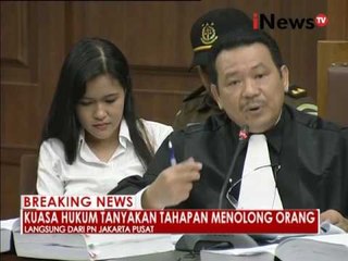 Sidang lanjutan Jessica ke 12, Menghadirkan saksi Psikolog 16 - iNews Breaking News 15/08