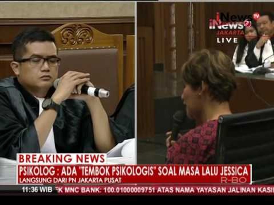 Sidang lanjutan Jessica ke 12, Menghadirkan saksi Psikolog 10 - iNews Breaking News 15/08