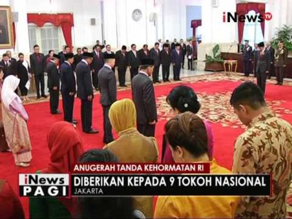 Presiden menganugerahkan tanda kehormatan kepada tokoh Nasional yang berjasa - iNews Pagi 16/08