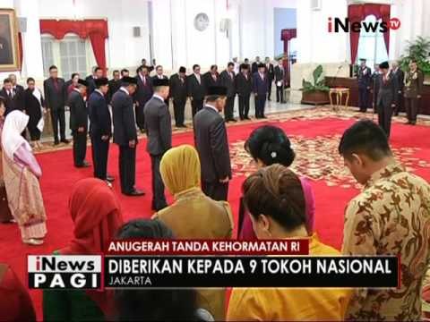 Presiden menganugerahkan tanda kehormatan kepada tokoh Nasional yang berjasa - iNews Pagi 16/08
