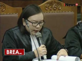 Sidang ke 30 Jessica, pembacaan replik JPU atas pledoi kuasa hukum - iNews Breaking News 17/10