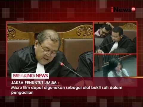 JPU : Micro film dapat digunakan sebagai alat bukti sah dalam pengadilan - iNews Breaking News 17/10
