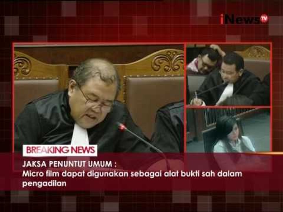 JPU : Micro film dapat digunakan sebagai alat bukti sah dalam pengadilan - iNews Breaking News 17/10