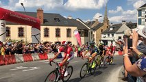 Les coureurs du Tour de France traverse la ville