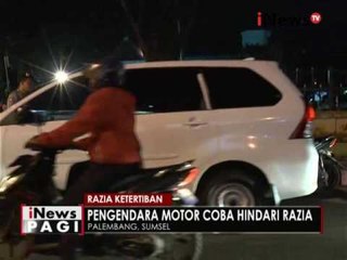 Takut terkena razia, banyak pengendara motor yang berusaha kabur - iNews Pagi 22/08