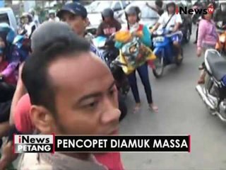 Seorang pria diamuk massa setelah ketahuan mencuri HP di Lamongan - iNews Petang 22/08