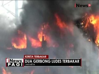 Download Video: Gerbong kereta api kertajaya terbakar di Stasiun Tanjung Priok - iNews Pagi 26/08