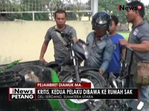 Kedapatan mencuri, 2 pelaku jambret diamuk massa di Deli Serdang - iNews Petang 24/08