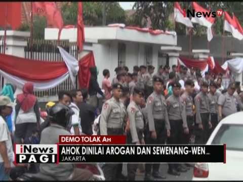 Korban penggusuran berdemo di depan kantor PDI P untuk tidak mendukung Ahok - iNews Pagi 26/08