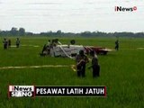Pesawat latih jenis Cessna kembali jatuh di persawahan warga di Cirebon - iNews Siang 30/08