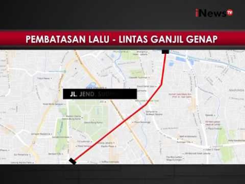 Inilah jalur-jalur pemberlakuan pembatasan sistem ganjil - genap - iNews Pagi 30/08