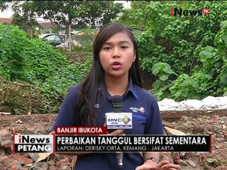 Live Report : terkait pembuatan tanggul sementara di kali krukut - iNews Petang 29/08