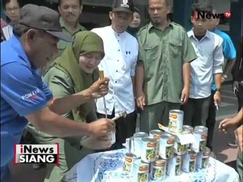 Label halal salah, ribuan kaleng susu kental manis merek Diamond dimusnahkan - iNews Siang 30/08
