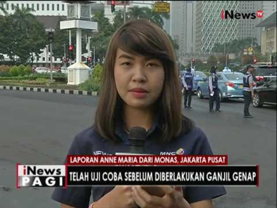 Live report : Pembatasan sistem ganjil genap di kawasan Monas - iNews Pagi 30/08
