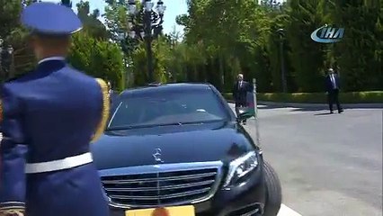 Aliyev, Cumhurbaşkanı Erdoğan'ı Böyle Karşıladı