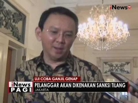 Ahok sebut sistem ganjil genap efektif untuk atasi macet Jakarta - iNews Pagi 30/08