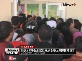 Pembuatan E-KTP di Mojokerto berlangsung ricuh - iNews Petang 30/08