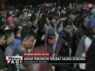 Konser musik ricuh, antar penonton terlibat saling dorong - iNews Pagi 30/08