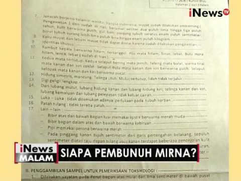 Berikut adalah hasil visum dari jenazah Mirna - iNews Malam 31/08