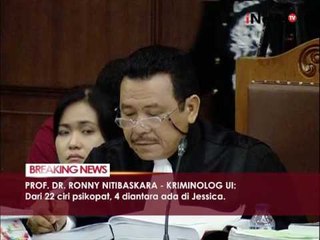 Sidang 17 Jessica, hadirkan saksi ahli psikolog & Kriminolog 05 - iNews Breaking News 01/09