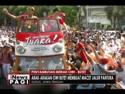 Arak arakan Owi Butet membuat macet jalur Pantura - iNews Pagi 02/09