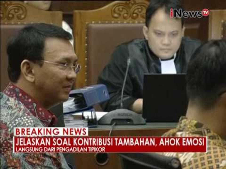 Basuki Tjahaja Purnama atau ahok emosi saat dicecar banyak pertanyaan - iNews Breaking News 05/09