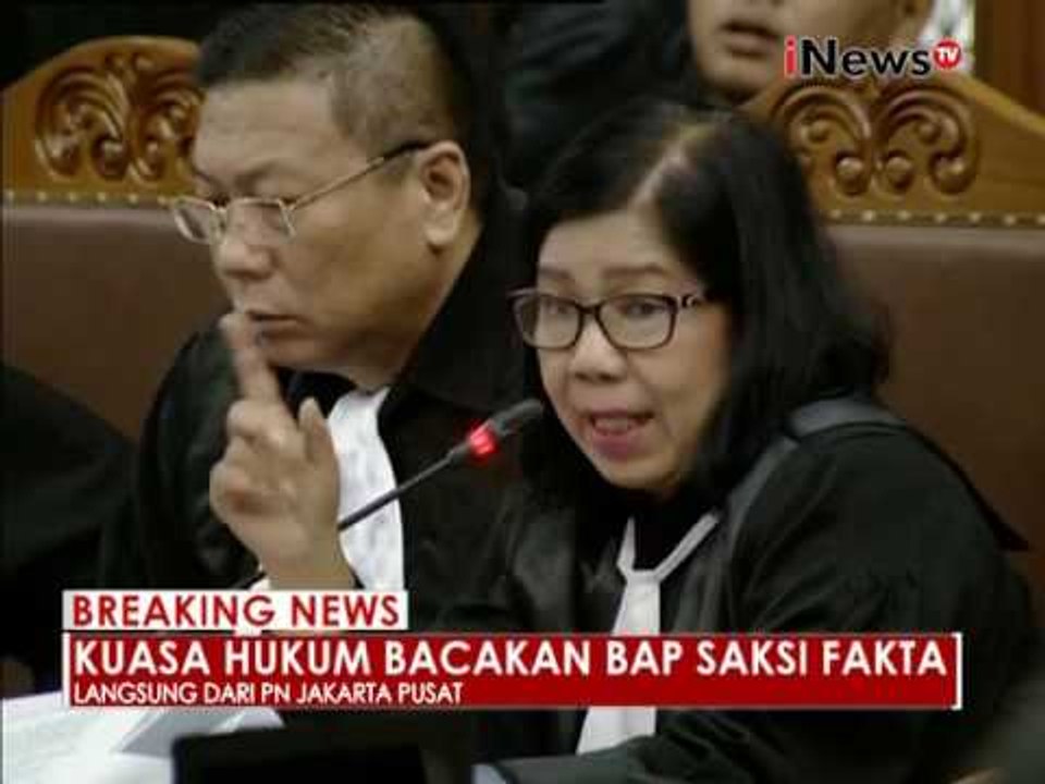 Sidang Jessica ke 19, hadirkan saksi fakta kejadian 07 - iNews Breaking News 07/09