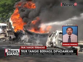 Live by phone : Bambang Pramono, kondisi terkini truk premium terbakar - iNews Siang 08/09
