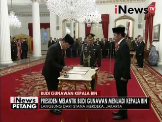 Pelantikan Budi Gunanwan sebagai kepala BIN - iNews Petang  09/09