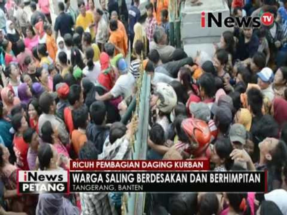 Ricuh pembagian daging kurban - iNews Petang 12/09