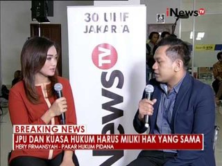 Pakar hukum pidana : Bukti yang dihadirkan harus yang ada di BAP 01 - iNews Breaking News 14/09