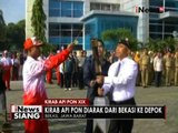 Kirab api PON XIX mulai diarak kembali dari Bekasi menuju Depok, Jabar - iNews Siang 13/09